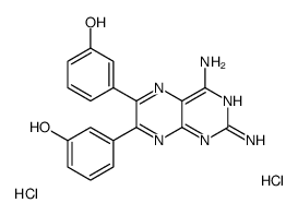 3-[2,4-diamino-7-(3-hydroxyphenyl)pteridin-6-yl]phenol dihydrochl oride Structure