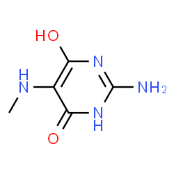 4(1H)-Pyrimidinone, 2-amino-6-hydroxy-5-(methylamino)- (9CI)结构式