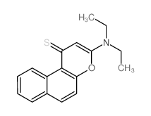 3-(diethylamino)benzo[f]chromene-1-thione结构式