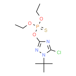 O-[1-(tert-butyl)-5-chloro-1H-1,2,4-triazol-3-yl] O,O-diethyl thiophosphate Structure