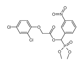(2,4-Dichloro-phenoxy)-acetic acid (dimethoxy-phosphoryl)-(3-nitro-phenyl)-methyl ester结构式