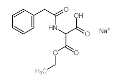 3-ethoxy-3-oxo-2-[(2-phenylacetyl)amino]propanoic acid structure