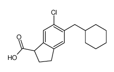 6-chloro-5-(cyclohexylmethyl)-2,3-dihydro-1H-indene-1-carboxylic acid Structure