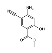 Benzoic acid, 4-amino-5-cyano-2-hydroxy-, methyl ester (9CI) Structure