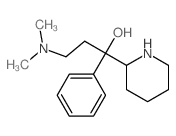 2-Piperidinemethanol,a-[2-(dimethylamino)ethyl]-a-phenyl- Structure