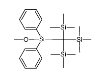 ((methoxydiphenylsilyl)methanetriyl)tris(trimethylsilane) Structure