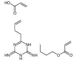 6-but-3-enyl-1,3,5-triazine-2,4-diamine,butyl prop-2-enoate,prop-2-enoic acid结构式