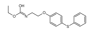 ethyl N-[2-(4-phenylsulfanylphenoxy)ethyl]carbamate结构式