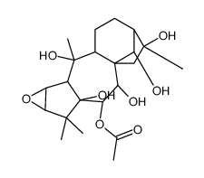 Grayanotoxane-5,6,7,10,14,16-hexol,2,3-epoxy-,6-acetate,(2beta,3beta,6beta,7alpha,14R) Structure