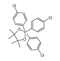 2,2,2-tris(4-chlorophenyl)-4,4,5,5-tetramethyl-1,3,2l5-dioxaphospholane Structure