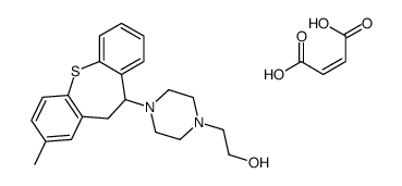 (E)-but-2-enedioic acid,2-[4-(3-methyl-5,6-dihydrobenzo[b][1]benzothiepin-6-yl)piperazin-1-yl]ethanol结构式