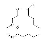 1,4,7-trioxacycloheptadecane-8,17-dione结构式