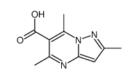 2,5,7-trimethylpyrazolo[1,5-a]pyrimidine-6-carboxylic acid结构式