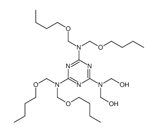 [4,6-Bis[bis(butoxymethyl)amino]-s-triazin-2-ylimino]dimethanol结构式