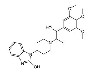 3-[1-[1-hydroxy-1-(3,4,5-trimethoxyphenyl)propan-2-yl]piperidin-4-yl]-1H-benzimidazol-2-one Structure