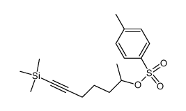 7-(trimethylsilyl)-6-heptyn-2-yl tosylate结构式