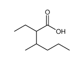 2-ethyl-3-methylhexanoic acid Structure