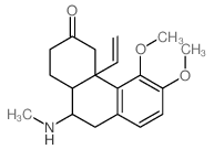 4a-ethenyl-5,6-dimethoxy-10-methylamino-1,2,4,9,10,10a-hexahydrophenanthren-3-one Structure