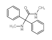 Benzeneacetamide,N-methyl-a-(methylamino)-a-phenyl- Structure