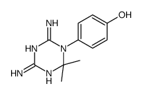 4-(4,6-diamino-2,2-dimethyl-1,3,5-triazin-1-yl)phenol Structure