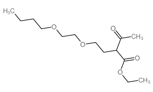 ethyl 2-[2-(2-butoxyethoxy)ethyl]-3-oxo-butanoate结构式