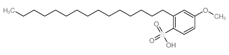 4-methoxy-2-pentadecyl-benzenesulfonic acid structure