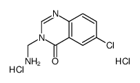 3-(aminomethyl)-6-chloroquinazolin-4-one,dihydrochloride Structure