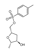 ((2S,4R,5S)-4-hydroxy-5-methyltetrahydrofuran-2-yl)methyl 4-methylbenzenesulfonate结构式