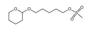 1-[5-[2-(tetrahydropyranyloxy)]pentyl]methanesulfonate结构式