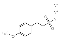 Benzeneethanesulfonylazide, 4-methoxy- Structure