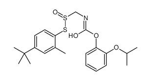 Carbamic acid, (((4-(1,1-dimethylethyl)-2-methylphenyl)thio)sulfinyl)m ethyl-, 2-(1-methylethoxy)phenyl ester结构式