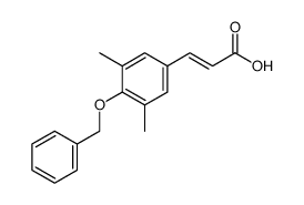 3-(4-(benzyloxy)-3,5-dimethylphenyl)acrylic acid Structure