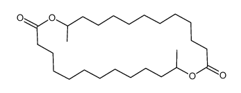 13,26-dimethyl-1,14-dioxacyclohexacosane-2,15-dione结构式