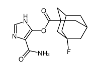 (5-carbamoyl-1H-imidazol-4-yl) 3-fluoroadamantane-1-carboxylate结构式