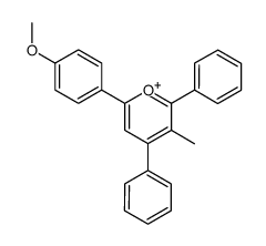 6-(4-methoxyphenyl)-3-methyl-2,4-diphenylpyrylium结构式