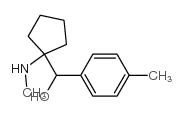 Benzyl alcohol, p-methyl-alpha-[1-(methylamino)cyclopentyl]- (8CI) structure