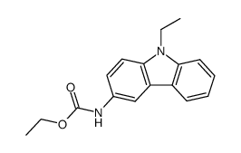 carbethoxyamino-3 ethyl-9 carbazole结构式