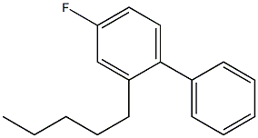 Pentyl p-fluorobiphenyl Structure