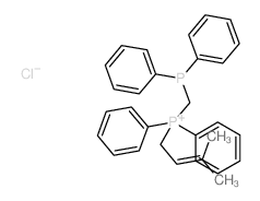 Phosphonium,[(diphenylphosphino)methyl](3-methyl-2-buten-1-yl)diphenyl-, chloride (1:1)结构式