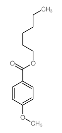 Benzoicacid, 4-methoxy-, hexyl ester结构式