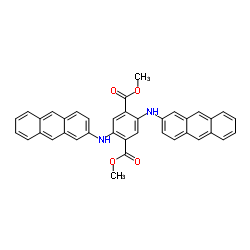Dimethyl 2,5-bis(2-anthrylamino)terephthalate Structure