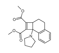 dimethyl 8b-(pyrrolidin-1-yl)-2a,3,4,8b-tetrahydrocyclobuta[a]naphthalene-1,2-dicarboxylate结构式