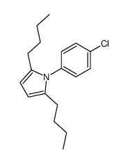 2,5-dibutyl-1-(4-chlorophenyl)pyrrole结构式