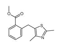methyl 2-[(2,4-dimethyl-1,3-thiazol-5-yl)methyl]benzoate Structure