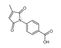 4-(3-methyl-2,5-dioxopyrrol-1-yl)benzoic acid结构式