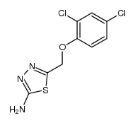 5-(2,4-DICHLORO-PHENOXYMETHYL)-[1,3,4]THIADIAZOL-2-YLAMINE structure