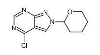 4-chloro-2-(tetrahydro-pyran-2-yl)-2H-pyrazolo[3,4-d]pyrimidine Structure
