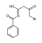 N-(4-bromo-3-oxobutanoyl)benzamide Structure
