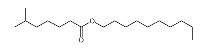 decyl 6-methylheptanoate Structure