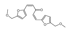 1,5-bis[5-(methoxymethyl)furan-2-yl]penta-1,4-dien-3-one Structure